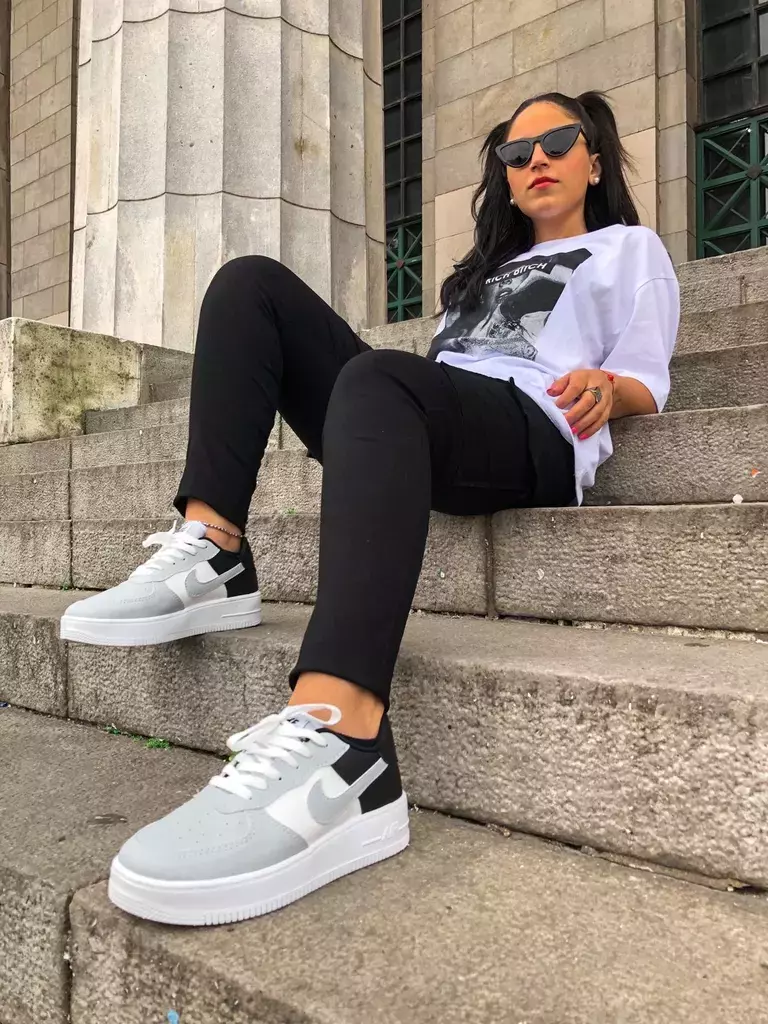 NIKE AIR FORCE TRICOLOR GRIS Comprar en Breda Store