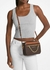 Bolsa crossbody com logotipo grande jet set marrom - MICHAEL KORS - Bee Bellini Beauty