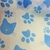 Tnt Estampado - Gato Azul e Patas de Cachorro Fundo Branco R50M SF