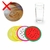 Kit 4 Peças Descanso Porta Copos Silicone Frutas - loja online