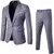 Ternos De Casamento Para Homens Elegante Blazers Set 3 Peças Luxury Business Fo