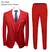 Ternos De Casamento Para Homens Elegante Blazers Set 3 Peças Luxury Business Fo