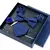 Imagem do Business Blue Ties para homens, broches florais, abotoaduras, clipes de gravata