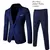 Ternos De Casamento Para Homens Elegante Blazers Set 3 Peças Luxury Business Fo