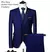 Imagem do Ternos De Casamento Para Homens Elegante Blazers Set 3 Peças Luxury Business Fo