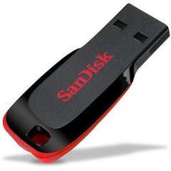 Pen Drive 64GB - SanDisk Cruzer Blade (PERSONALIZADO) - Na compra de 20 álbuns musicais, 20 filmes ou desenhos, o Pen-Drive será grátis...Aproveite! - comprar online