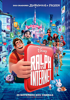 Ralph - Quebrando a Internet (2018) Disney - Na compra de 10 filmes ou desenhos, o Pen-Drive será grátis...Aproveite!