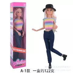 Boneca Barbie Série Listrado Camisa Jeans e Hat Toy na internet