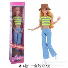 Boneca Barbie Série Listrado Camisa Jeans e Hat Toy na internet