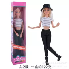 Imagem do Boneca Barbie Série Listrado Camisa Jeans e Hat Toy