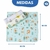 Kit Cueiro Bebe Flanelado Estampado 80cm x 80cm com 3 Peças Neutro Unissex para Menina e Menino 100% Algodão Papi - loja online