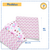 Kit Cueiro Bebe Mantinha Rosa Menina Com 3 Unidades 50cmx80cm 100% Algodão Minasrey - comprar online