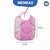 Babador Matelado Bebe Forrado Impermeavel Kit 2 Unidades Rosa 100% Algodão Menina Minasrey - Real Conforto