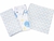 Kit Cueiro Bebe Mantinha Azul Menino Com 3 Unidades 50cmx80cm 100% Algodão Minasrey - Real Conforto