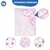 Toalha De Banho Bebe Soft 85cmx85cm Macia Estampada 100% Algodão Rosa Menina Minasrey - Real Conforto