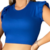 Blusinha Gola Canoa Azul - Elegância e Versatilidade