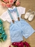 Conjunto Kanga Social Miguel Azul Bebe Shorts Suspensorio (CNJKGSCLAZLBBSHRT)