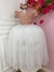 Vestido Infantil Rose C/ Renda e Saia Branca Damas Longo (2208RZ)