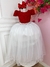 Vestido Infantil Vermelho C/ Renda e Saia Branca Damas Longo (2208VE) na internet