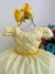 Imagem do Vestido Infantil Amarelo Cinto de Pérolas Casamento Luxo (7504AE)