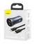 Carregador Veicular Completo Turbo 40W Cabo Tipo C P/ Lightning Preto Baseus (CABSTZCCJDB0G) - Utilidades Shopping