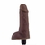 Pênis em cyberskin com Vibrador cor Chocolate 16,5 x 3,5 cm (PK320CH)