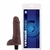 Pênis em cyberskin com Vibrador cor Chocolate 16,5 x 3,5 cm (PK320CH)