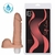 Pênis macio e flexível com Vibrador 18,5 x 4,5 cm cor Bege (KT303) - comprar online