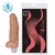 Pênis macio e flexível com Vibrador 18,5 x 4,5 cm cor Bege (KT301)