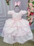 Vestido Belle Fille Rosa Bebe Saia Babados (VESTBLLFLLRSBBSABBDS) - Utilidades Shopping