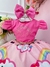 Vestido Infantil Chuva de Bênçãos Amor Pink Strass C/ Tiara (1016PP) na internet