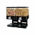 DISPENSER DUPLO DE CEREAIS PORTA ALIMENTOS SUCRILHOS GRANOLA COM 2 POTES HERMETICOS LUXO KANGUR (2146) - comprar online