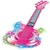 KIT MICROFONE GUITARRA INFANTIL MENINAS PEDESTAL ROCK STAR AMPLIFICADOR MUSICAL KARAOKE MP3 CELULAR (7750) na internet