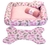 Kit Cama Pet Cachorro Ou Gato Nuvens Rosa Tam: G 04 Peças (DCR5726)