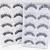 Natural 3D Mink Cílios Postiços, Falso Eye Lashes, Maquiagem Ferramentas de Beleza, Atacado, 38 Estilos, 5 Pares - loja online