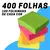 Bloco de Notas de Papel 4 Cores Autocolante Total de 800 Folhas 3,8cm x 3,8cm - Utilidades Shopping