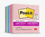 Bloco Adesivo 76mmX76mm POST-IT Para Viajar 6 Cores c/ 90 Folhas Cada