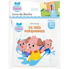 Livro de banho do bebê - os três porquinhos
