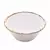 BOWL MELAMINA BAMBU BRANCO 15x6cm