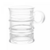 CANECA DE VIDRO BOROSSILICATO VINTAGE TRANSPARENTE 245ml