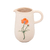 JARRO DECORATIVO DE CERAMICA FLOR LARANJA TRENTO 14,5CM X 10CM X 15,5CM - Honney Home