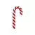 ENFEITE CANDY CANE VRM/BCO 15cm (TREND CANDY) C/1 UN