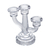 CANDELABRO VIDRO SODO-CALCICO P/3 VELAS 15x7x13cm - comprar online