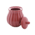 AÇUCAREIRO DE PORCELANA PÉTALA VERMELHO MATT 10,5x8,5cm - Honney Home