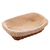 CESTA OVAL DE RATTAN PLASTICO C/FORRO EM TECIDO 24cm x 17cm x 7cm