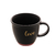 CANECA CERÂMICA LOVE PRETO MATT/ROSA 350ml