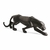 ESCULTURA LEOPARDO EM POLIRRESINA PRETO 61cm - MART