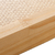 BANDEJA DE MADEIRA PINUS C/ SISAL NATURAL 30x17x4,5cm WOODART - comprar online