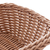 CESTA EM RATTAN PLASTICO MARROM - comprar online