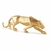 ESCULTURA LEOPARDO EM POLIRRESINA DOURADO 46cm - MART